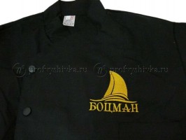 Вышивка на кителе Боцман