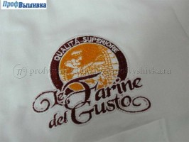 Вышивка лого на кителе