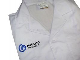 Вышивка МИСИС на халате