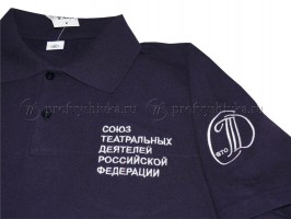 Нанесение логотипа на грудь и рукав поло