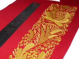 Золотая вышивка на крое