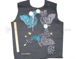 Большая вышивка на крое