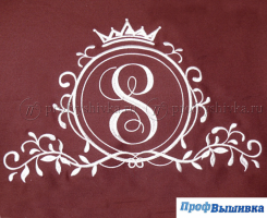 Вышивка вензелей и букв на крое