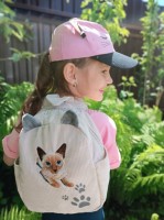 Вышивка питомца на рюкзаке