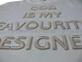 3D вышивка на ткани на заказ