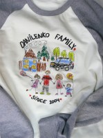 Детский рисунок на худи