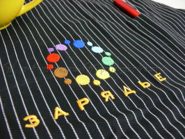 Нанесение Зарядье на фартук