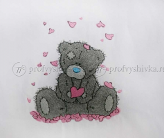 Вышивка на заказ «Мишка Тедди»
