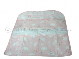 Вышивка на органайзере для детских мелочей