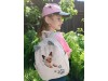 Вышивка кота на детском рюкзаке