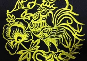 Новогодняя вышивка Петушок