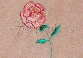 Вышивка на пледе на день Святого Валентина