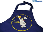 Фартук с нанесением логотипа на груди