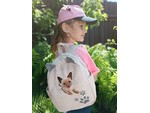Вышивка кота на детском рюкзаке