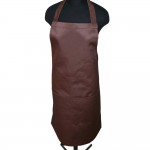 Фартук с грудкой, коричневый