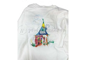 Вышивка по детскому рисунку