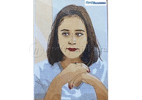 Машинная вышивка портрета на заказ