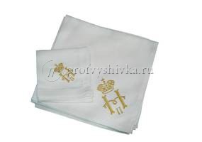 Вышивка  монограммы на салфетках на заказ