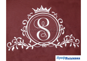 Вышивка вензелей и букв на крое