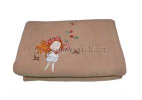 Плед с вышивкой