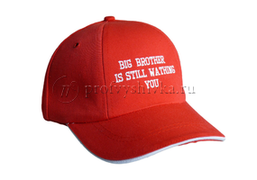 Бейсболка с текстом «Big brother is still wathihg you»