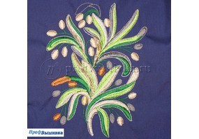 Необычная вышивка цветов