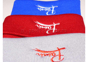 Вышивка на акриловых шапках