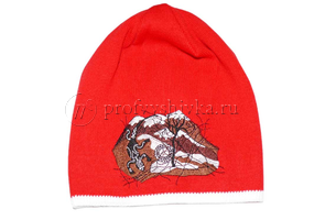 Индивидуальная вышивка на шапке