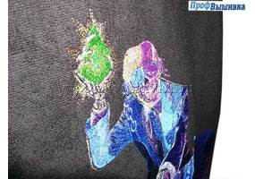 Вышивка на махровом халате на заказ