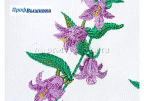 Вышивка полевых цветов на одежде