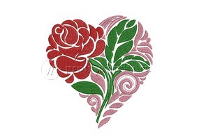 Вышивка на день влюбленных