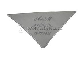 Вышивка на салфетках металлизированными нитками