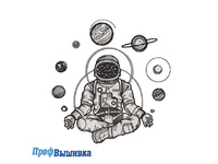 Дизайн для вышивки «Космонавт»